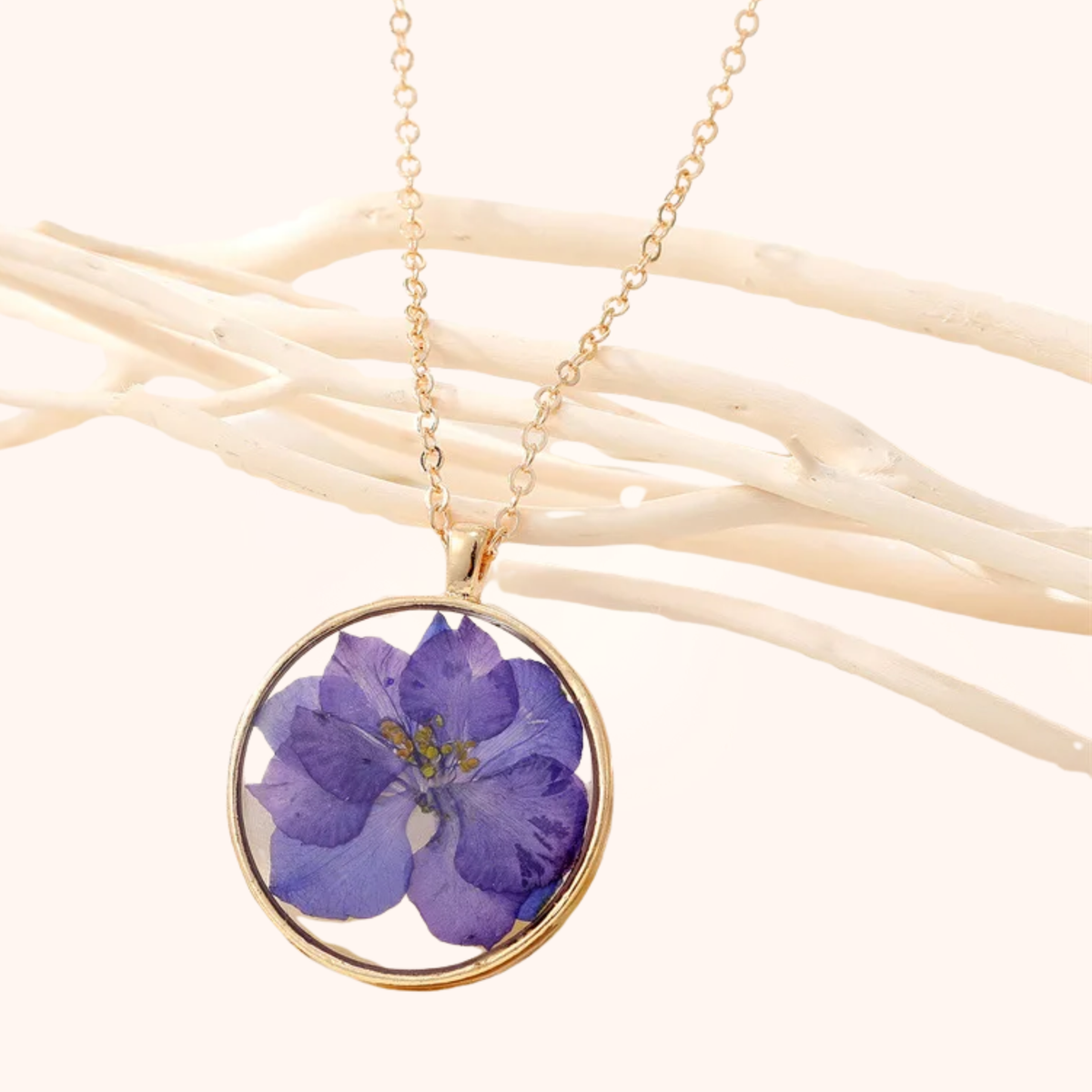Pressed Wildflower Necklace — One of One, Just Like You