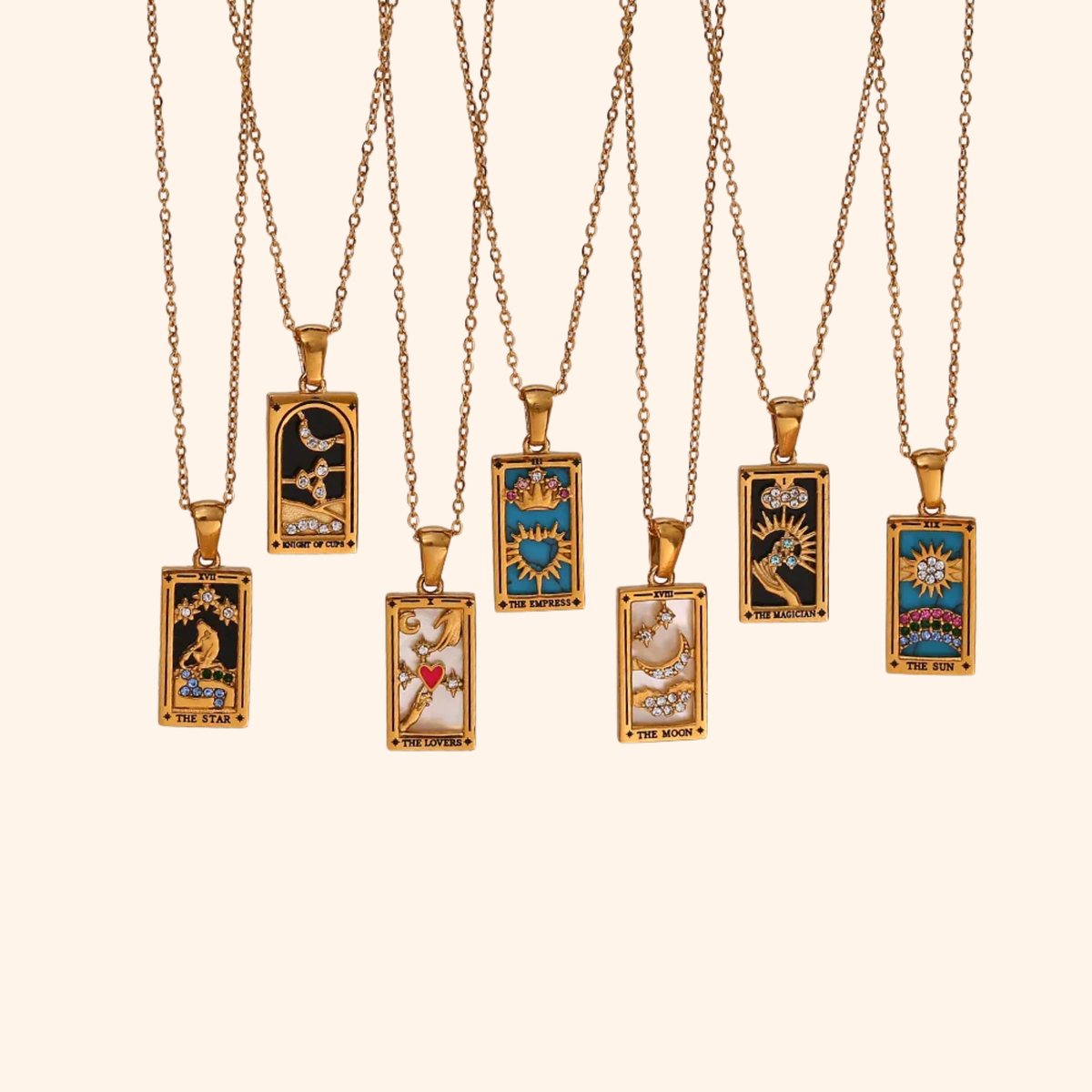 Mystic Tarot Card Necklace — Wear Your Card, Tell Your Story
