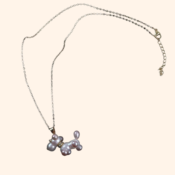 Pearl Dog Mom Necklace — For the One Who Loves Her Pup Most