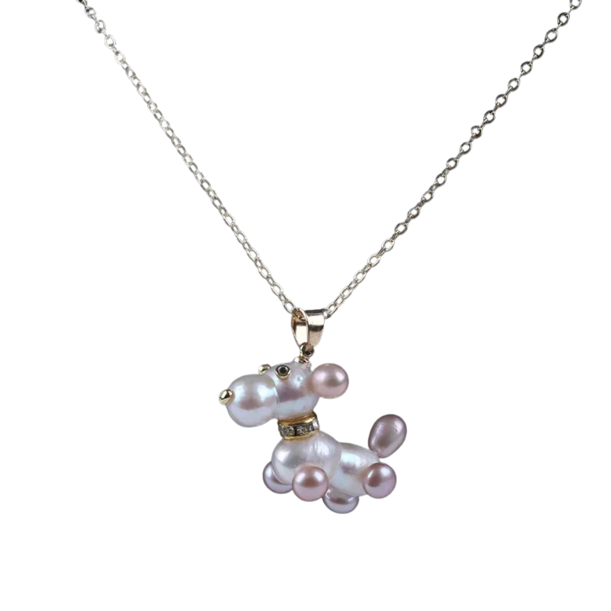 Pearl Dog Mom Necklace — For the One Who Loves Her Pup Most