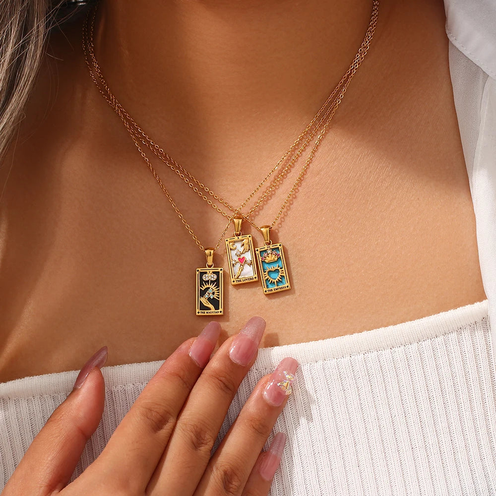 Mystic Tarot Card Necklace — Wear Your Card, Tell Your Story