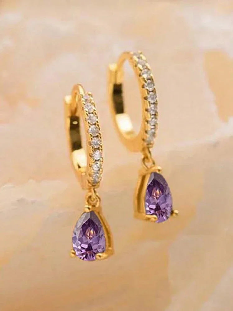 Ruby Vintage Hoops