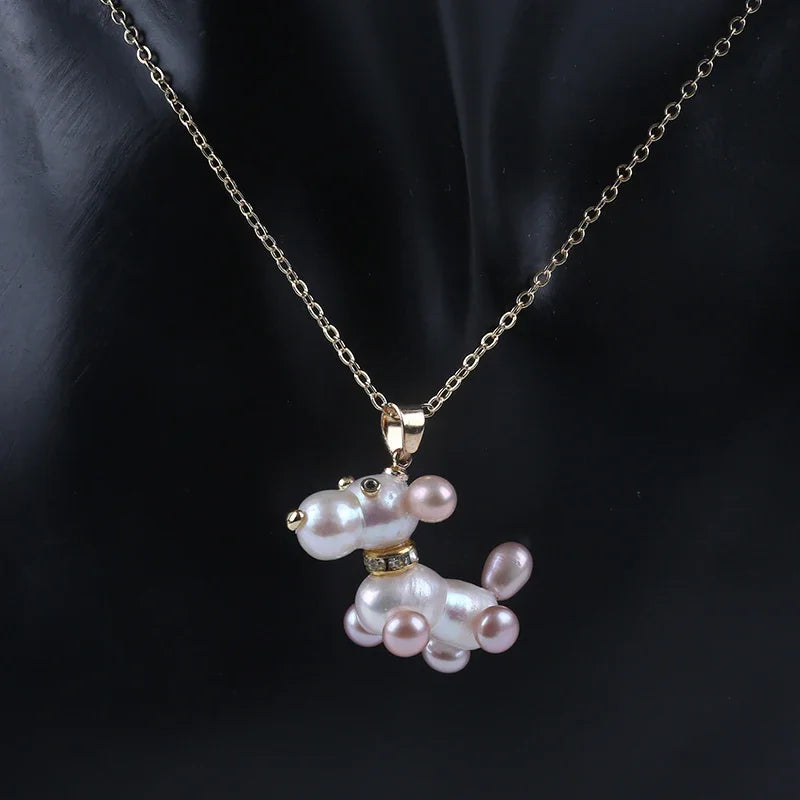 Pearl Dog Mom Necklace — For the One Who Loves Her Pup Most