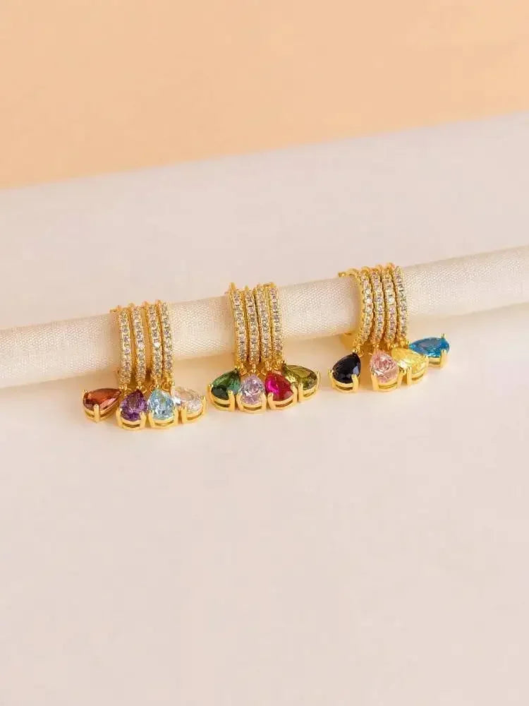 Ruby Vintage Hoops