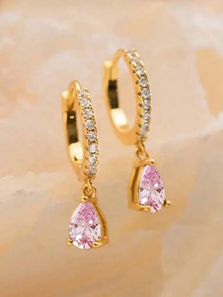 Ruby Vintage Hoops