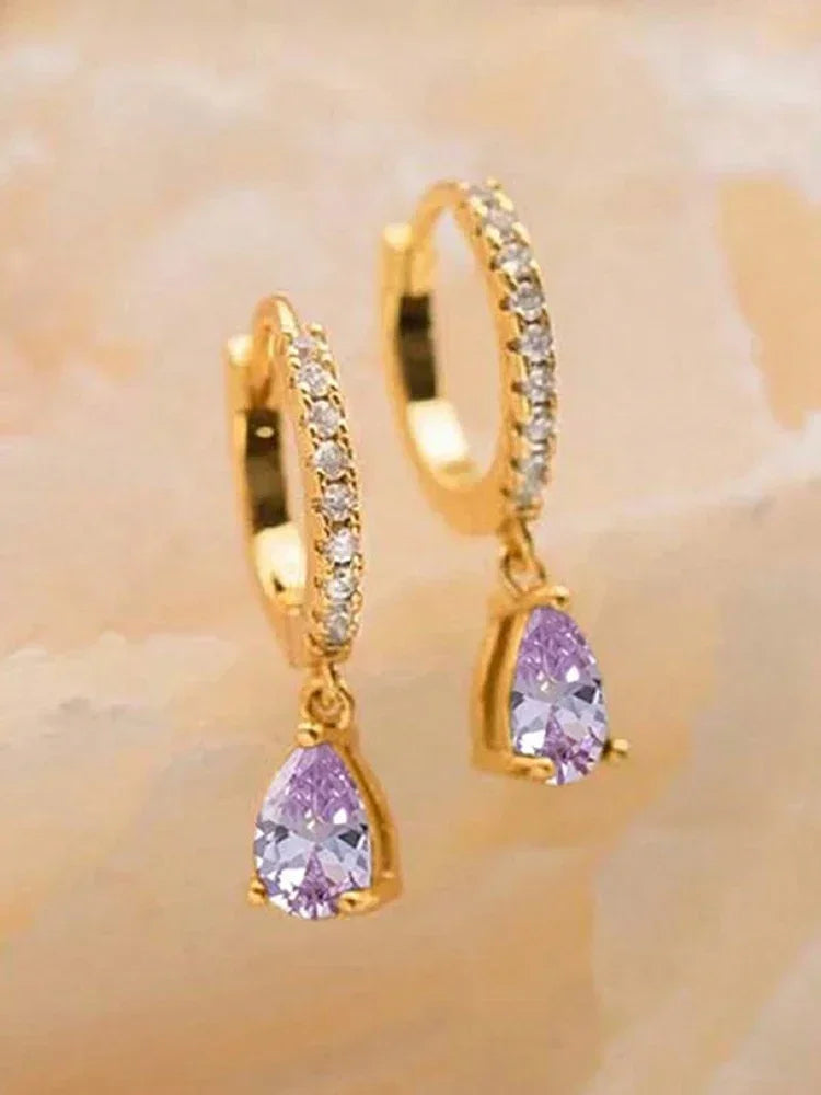 Ruby Vintage Hoops