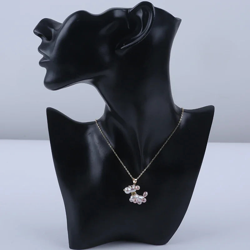 Pearl Dog Mom Necklace — For the One Who Loves Her Pup Most