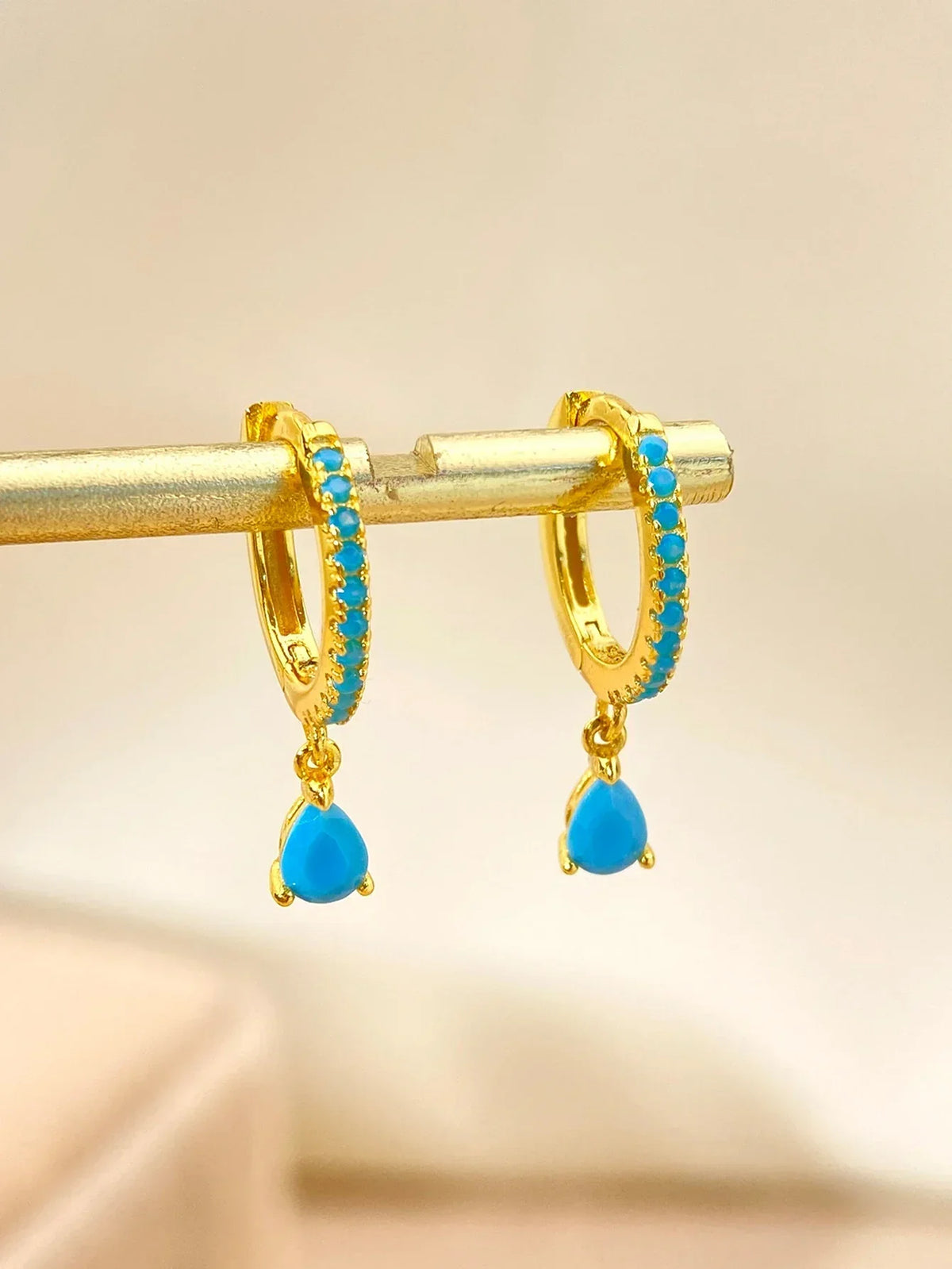 Ruby Vintage Hoops