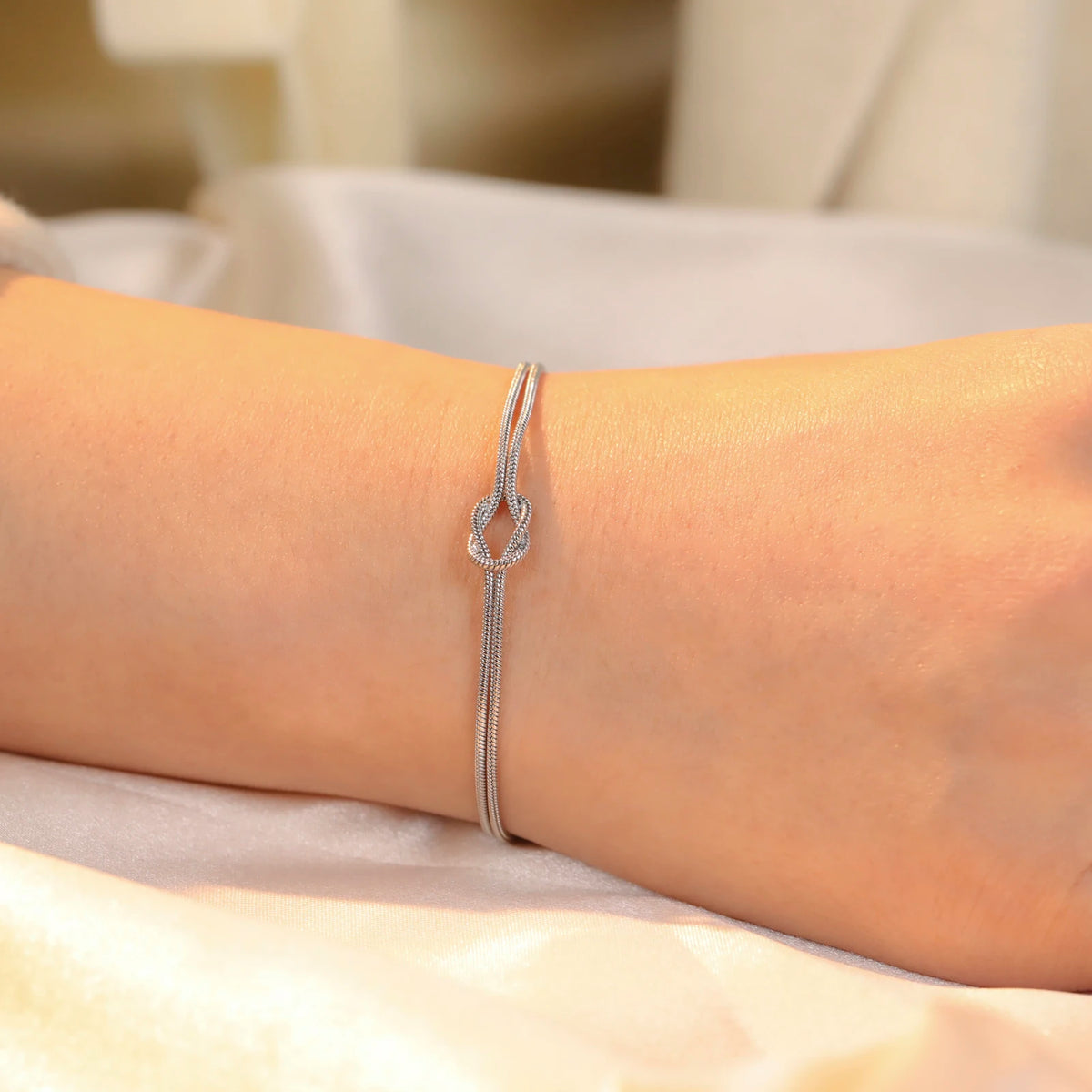 Couples Love Knot Bracelet Set — Bound, Not Tied Down