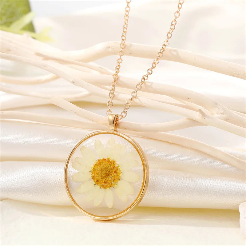 Pressed Wildflower Necklace — One of One, Just Like You