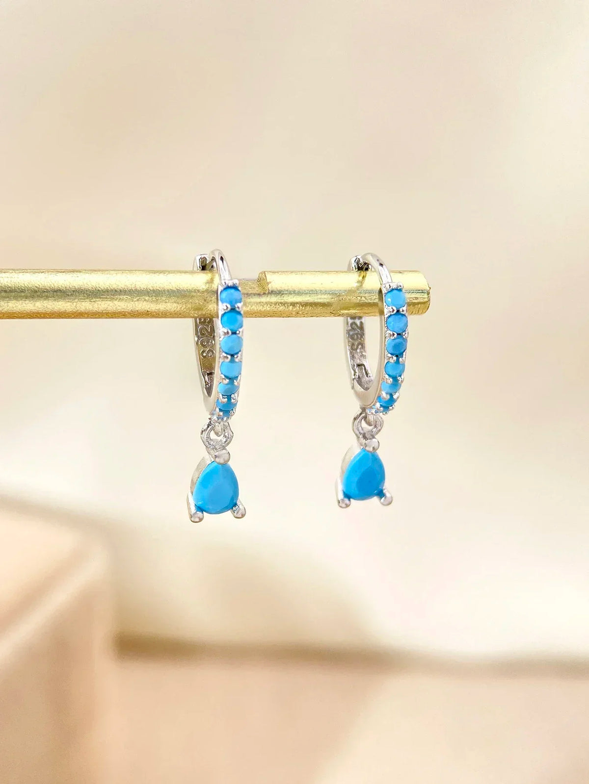 Ruby Vintage Hoops