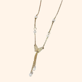 Butterfly Pearl Collar Necklace