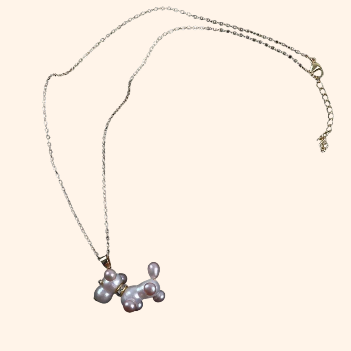 Pearl Dog Mom Necklace — For the One Who Loves Her Pup Most