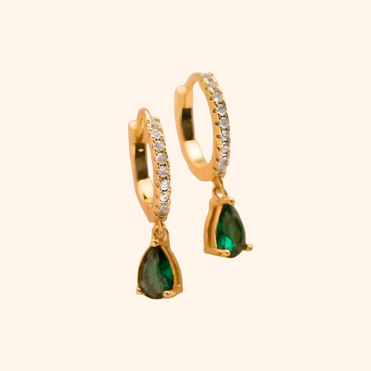 Ruby Vintage Hoops