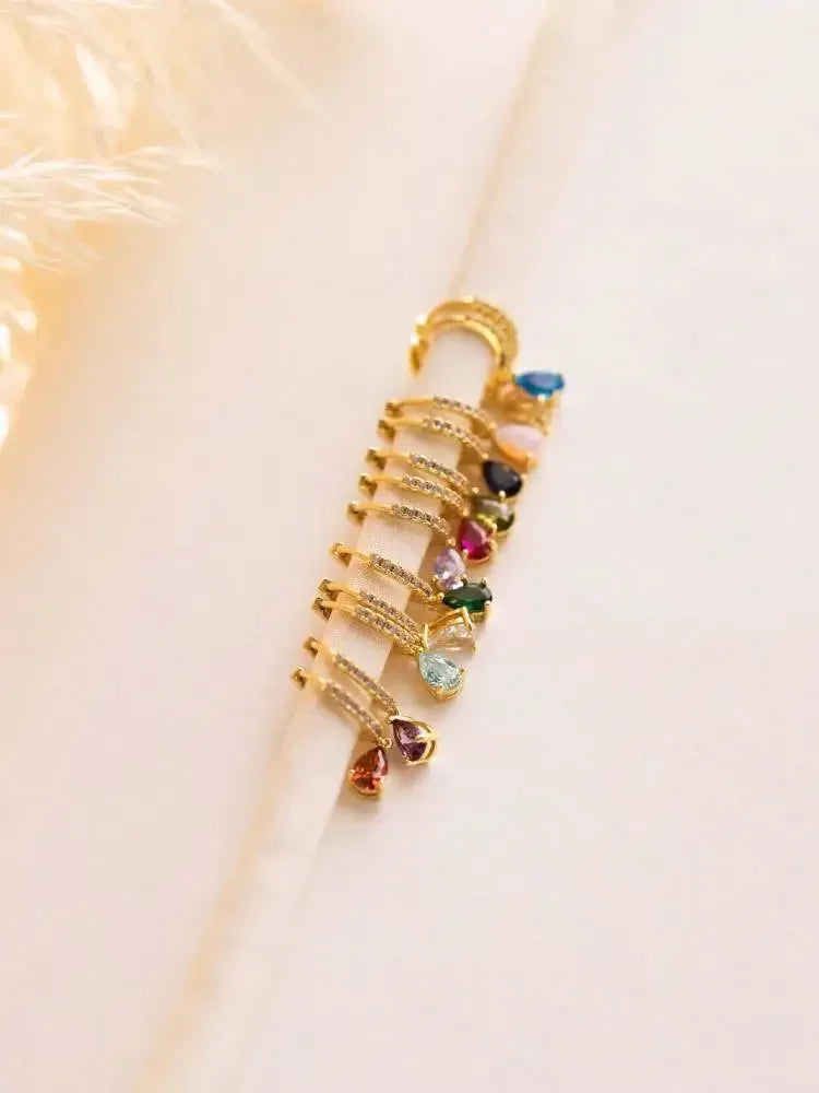 Ruby Vintage Hoops