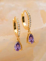 Ruby Vintage Hoops