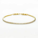 Crystal Cluster Tennis Bracelet