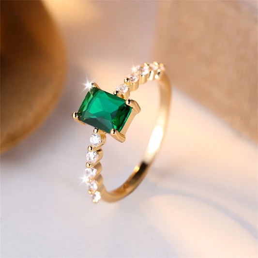 Emerald Statement Ring