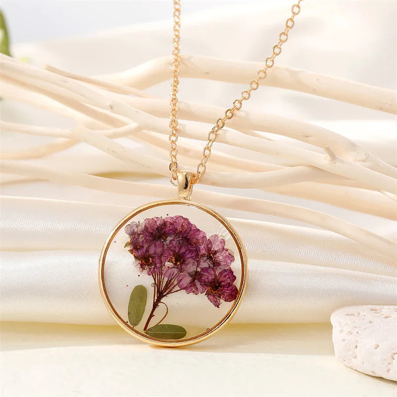 Pressed Wildflower Necklace — One of One, Just Like You