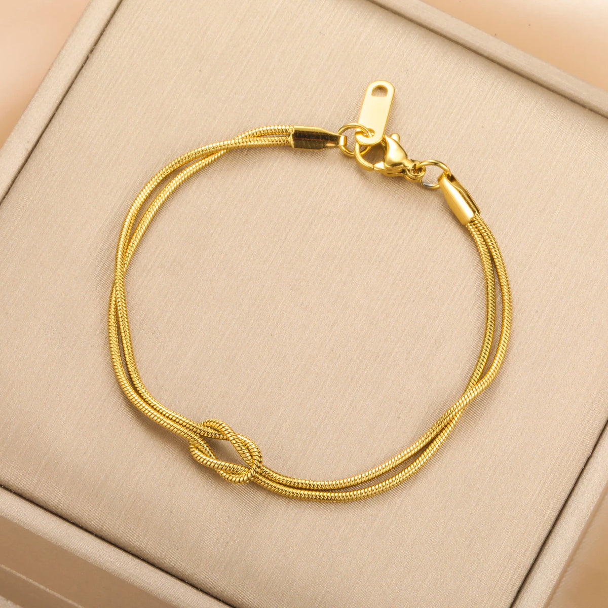 Couples Love Knot Bracelet Set — Bound, Not Tied Down