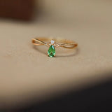 Evergreen Drop Ring