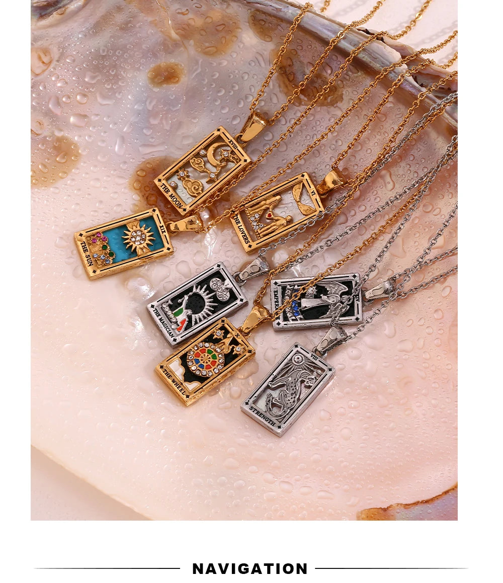 Mystic Tarot Card Necklace
