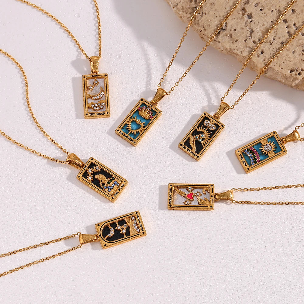 Mystic Tarot Card Necklace — Wear Your Card, Tell Your Story