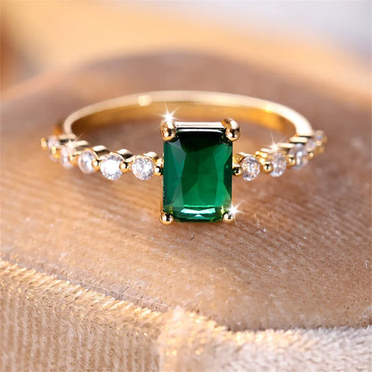 Emerald Statement Ring