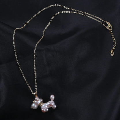 Pearl Dog Necklace