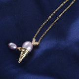 Pearl Dog Mom Necklace — For the One Who Loves Her Pup Most