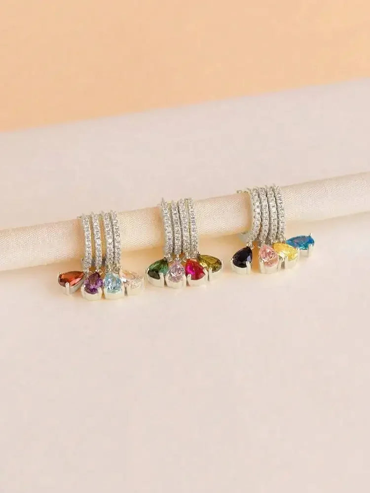 Ruby Vintage Hoops