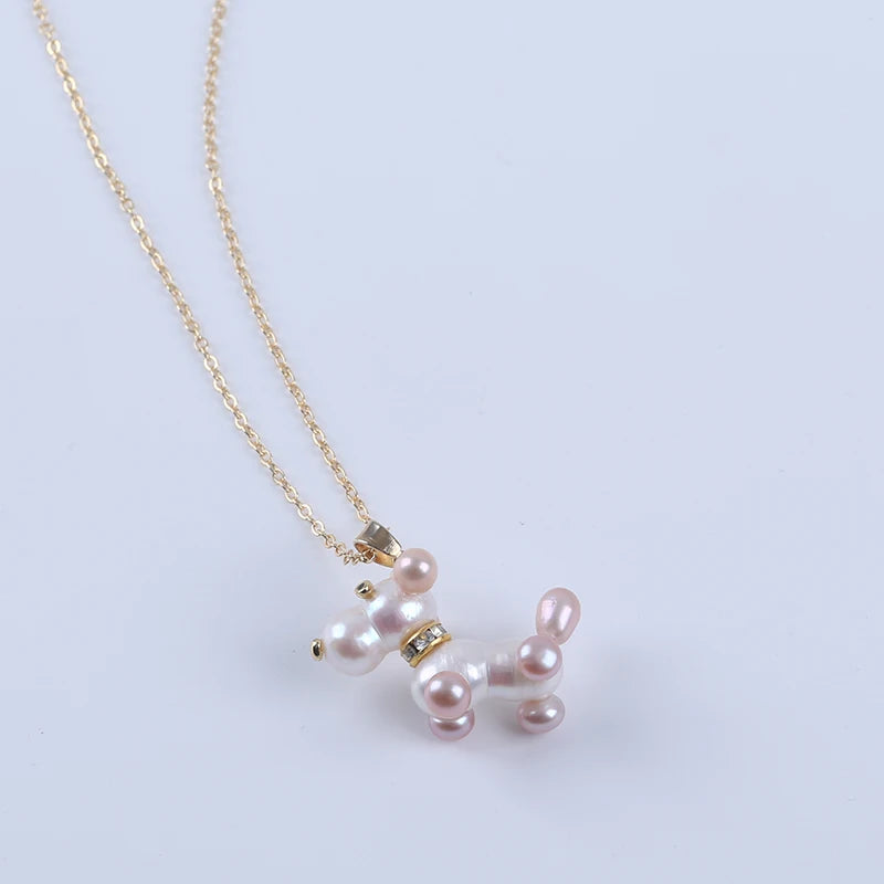 Pearl Dog Necklace