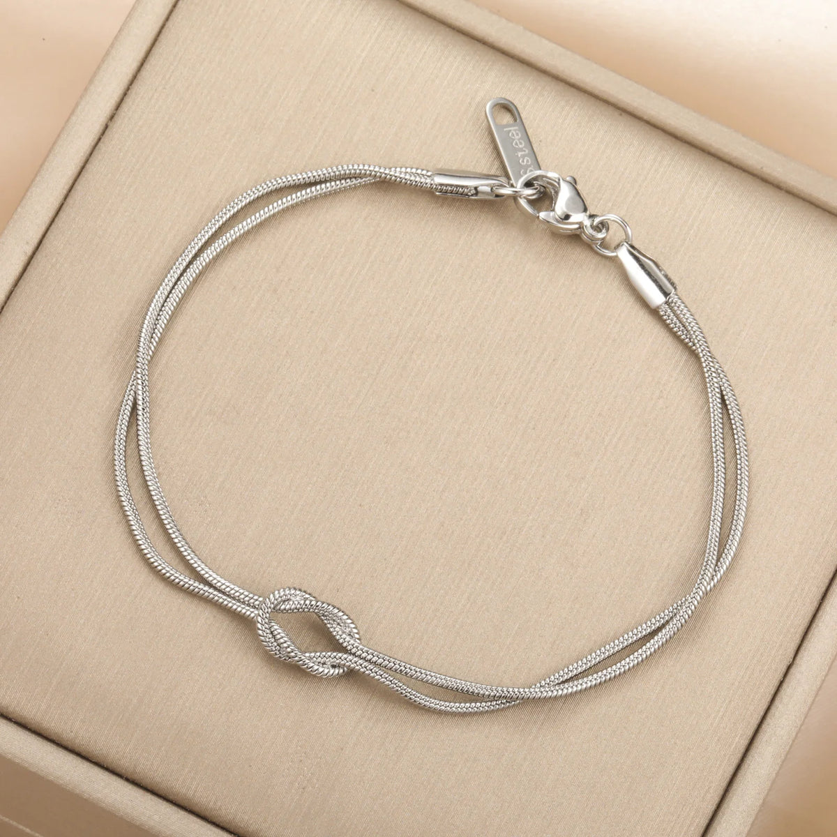 Couples Love Knot Bracelet Set — Bound, Not Tied Down