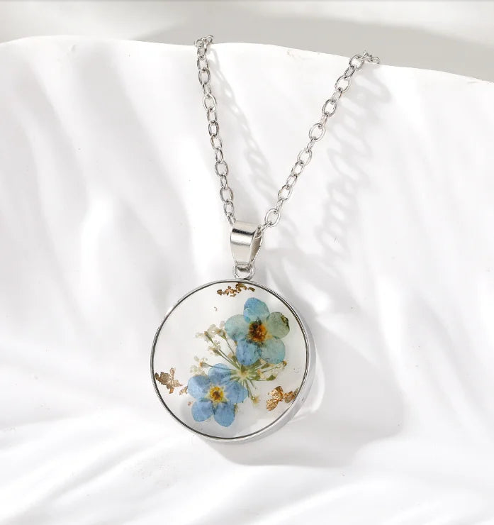 Pressed Wildflower Necklace — One of One, Just Like You