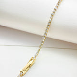 Crystal Cluster Tennis Bracelet