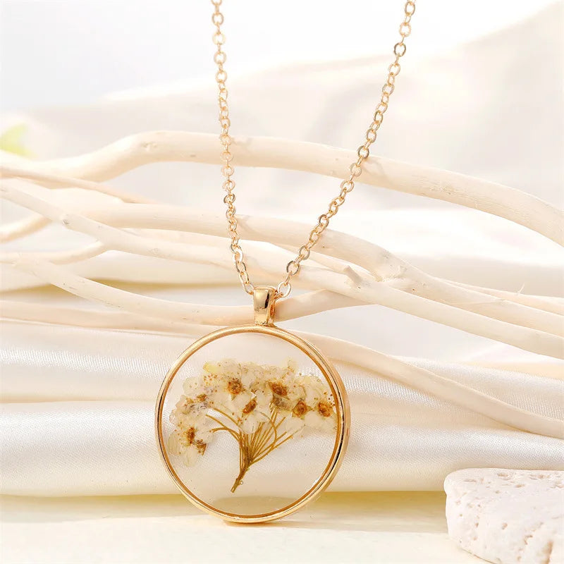 Pressed Wildflower Necklace — One of One, Just Like You