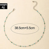 Opal Bead Pendant Necklace
