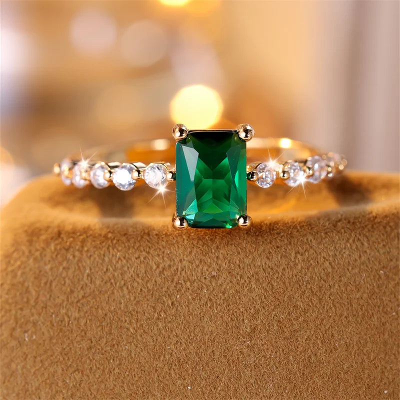 Emerald Statement Ring