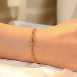 Couples Love Knot Bracelet Set — Bound, Not Tied Down