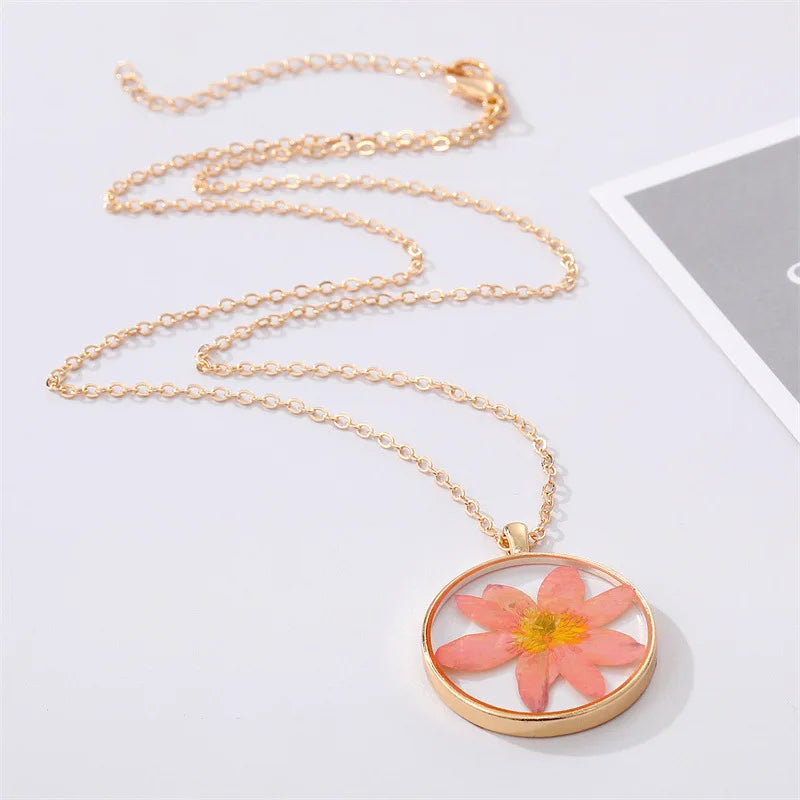 Pressed Wildflower Necklace — One of One, Just Like You