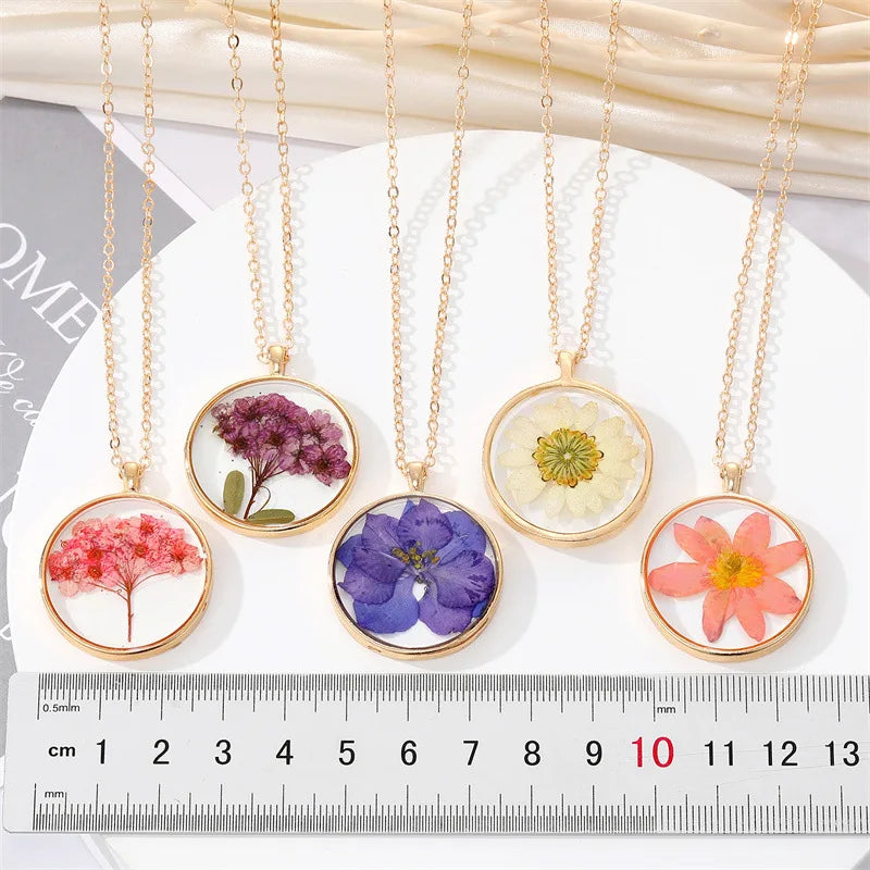 Pressed Wildflower Necklace — One of One, Just Like You