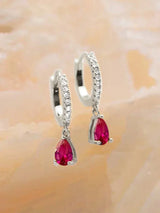 Ruby Vintage Hoops